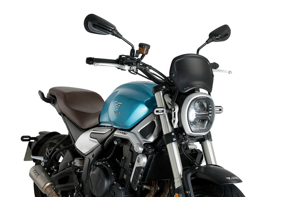 Puig Front Plate for the Voge 500/525AC. Available at Motorcycle Performance Store.
