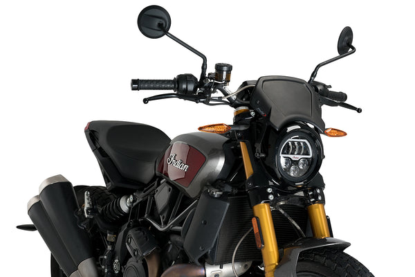 Puig Front Plate for the Indian FTR 1200 (2019-25). Available at Motorcycle Performance Store.