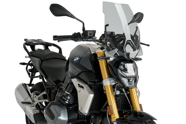 Puig Touring Screen for the BMW R1250R (2018-25). Available at Motorcycle Performance Store.