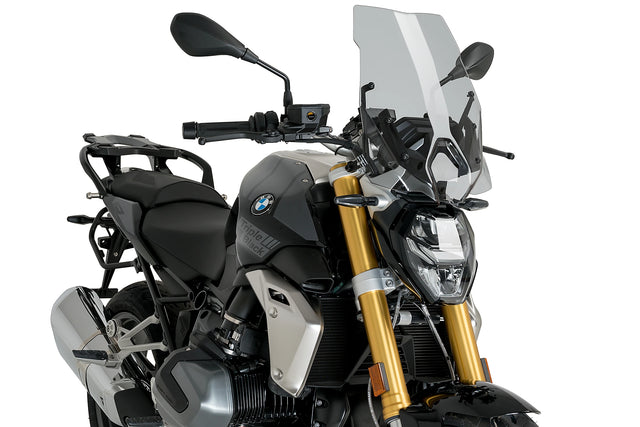 Puig Touring Screen for the BMW R1250R (2018-25). Available at Motorcycle Performance Store.