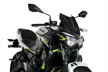 Puig Naked New Generation Sports Screen Kawasaki Z650 - 2020-25 - Motorcycle Performance Store