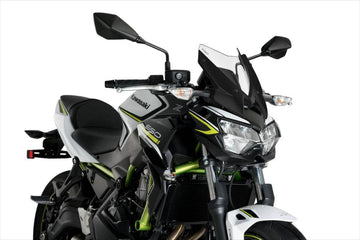 Puig Naked New Generation Sports Screen Kawasaki Z650 - 2020-25 - Motorcycle Performance Store