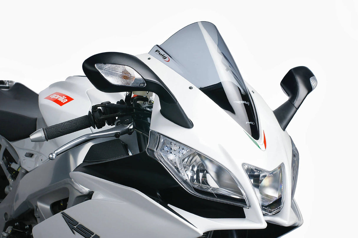 Puig Z-Racing Screen Light Smoke for the Aprilia RS125. Available at Motorcycle Performance Store