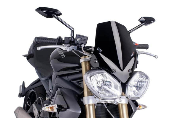 PUIG New Generation Sports Screen - Triumph Street Triple 675 / R 2013-16 - Motorcycle Performance Store