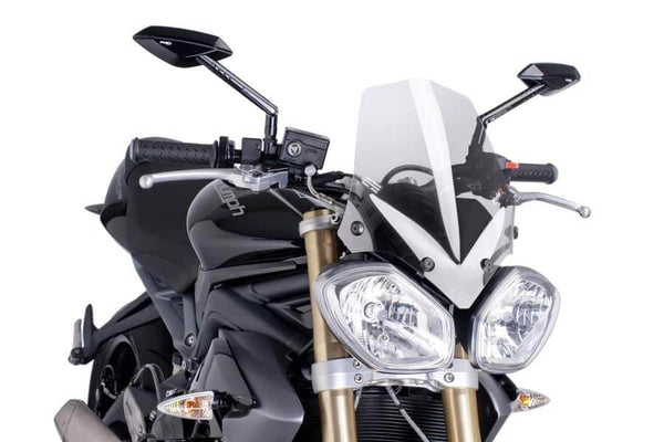 PUIG New Generation Sports Screen - Triumph Street Triple 675 / R 2013-16 - Motorcycle Performance Store