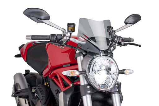 PUIG New Generation Sport Screen Ducati Monster 821 2014-20 - Motorcycle Performance Store 