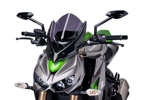 PUIG New Generation Touring Screen - Kawasaki Z1000 / R 2014-20 - Motorcycle Performance Store 