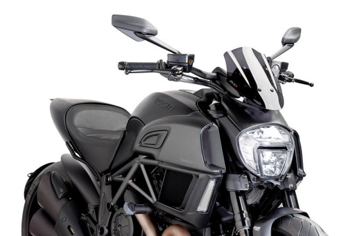 PUIG Naked New Generation Sport Screen Ducati Diavel 2014-16 - Motorcycle Performance Store 