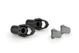 Puig R19 frame sliders fitted to BMW F800R 2015–2019 nylon crash protectors with grey rubber ends_1