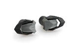 Puig R19 frame sliders fitted to BMW F800R 2015–2019 nylon crash protectors with grey rubber ends