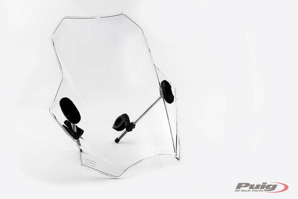 PUIG Windshield Bat Universal Screen- Indian Scout / Bobber 2015-25 - Motorcycle Performance Store
