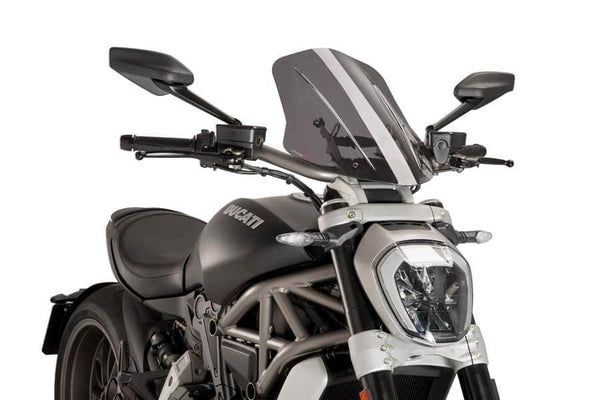 Puig New Generation Touring Adjustable Screen - Ducati X-Diavel (S) 2016-24 - Motorcycle Performance Store