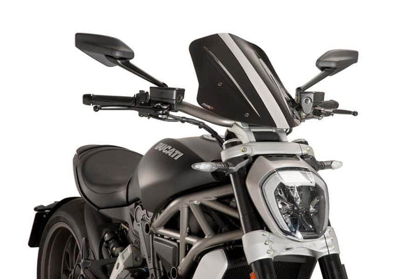 Puig New Generation Touring Adjustable Screen - Ducati X-Diavel (S) 2016-24 - Motorcycle Performance Store