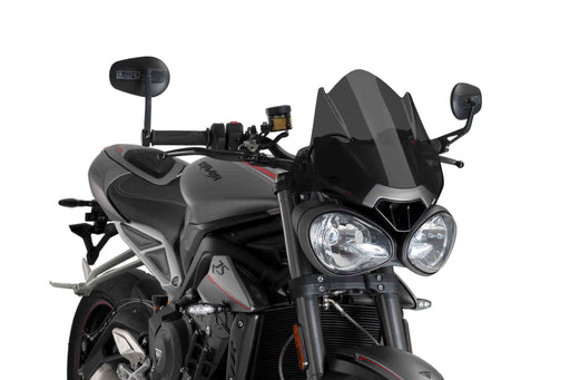 Puig New Gen Sport Screen Triumph Street Triple 765 RS 2017-19 - Motorcycle Performance Store 