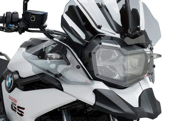 Puig Headlight Protector for the BMW F850GS (2018-22). Available at Motorcycle Performance Store.