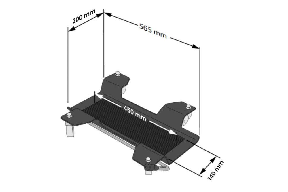 Puig Centrestand Trolley Kawasaki ZX-4R 2024 - Motorcycle Performance Store 