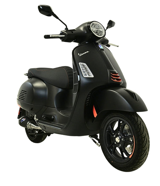 Termignoni Relevance Black exhaust system for Vespa GTS 310 with stainless steel manifold and removable dB killer_3