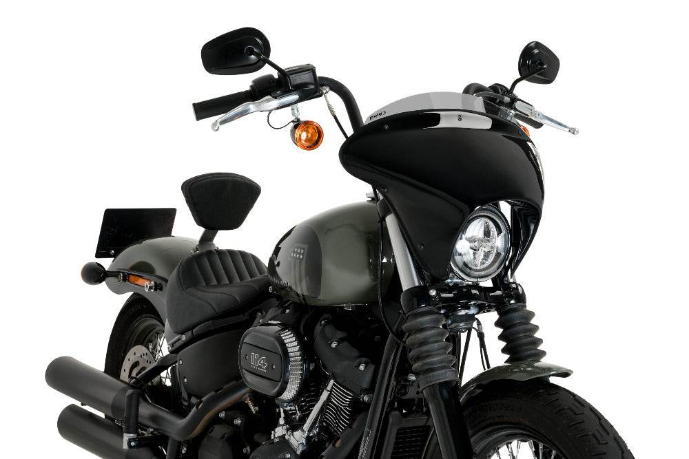 PUIG Batwing SML Sport Screen Harley Davidson Softail Street Bob 2021-24 - Motorcycle Performance Store