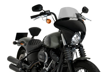 PUIG Batwing SML Touring Screen Harley Davidson Softail Street Bob 2021-24 - Motorcycle Performance Store