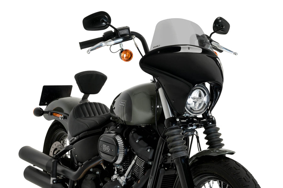 PUIG Batwing SML Touring Screen Harley Davidson Softail Street Bob 2021-24 - Motorcycle Performance Store