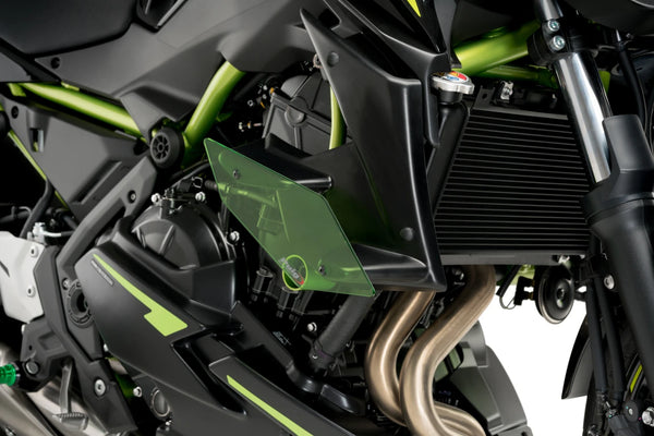 PUIG Downforce Naked Spoilers Kawasaki Z650 2020-24 - Downforce Naked Side Spoilers