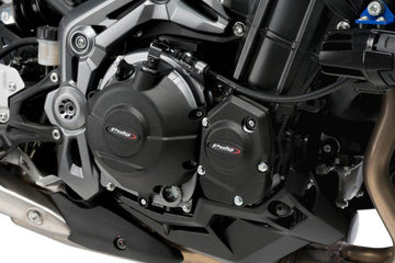 PUIG Engine Protective Covers - Kawasaki Z900 2017-24 - Motorcycle Performance Store
