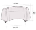 Puig Extender Visor 2.0 Multi-Adjustor universal clamp-on motorcycle windscreen extension, 300 mm wide with four tilt positions, 100 mm height adjustment and Clear or Light Smoke finish_3