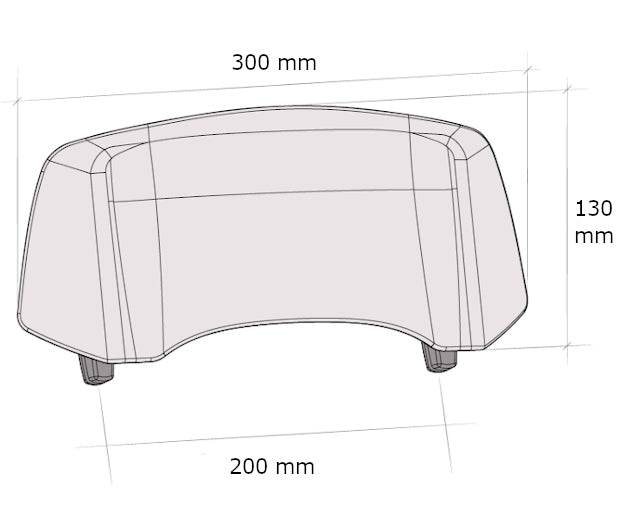 Puig Extender Visor 2.0 Multi-Adjustor universal clamp-on motorcycle windscreen extension, 300 mm wide with four tilt positions, 100 mm height adjustment and Clear or Light Smoke finish_3