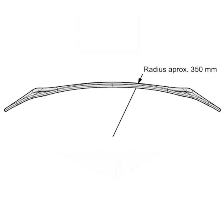 Puig Extender Visor 2.0 Multi-Adjustor universal clamp-on motorcycle windscreen extension, 300 mm wide with four tilt positions, 100 mm height adjustment and Clear or Light Smoke finish_4