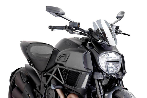 PUIG Naked New Generation Sport Screen Ducati Diavel 2014-16 - Motorcycle Performance Store