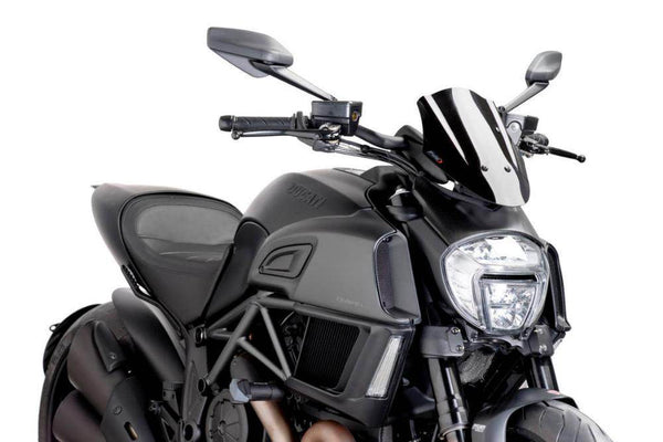 PUIG Naked New Generation Sport Screen Ducati Diavel 2014-16 - Motorcycle Performance Store