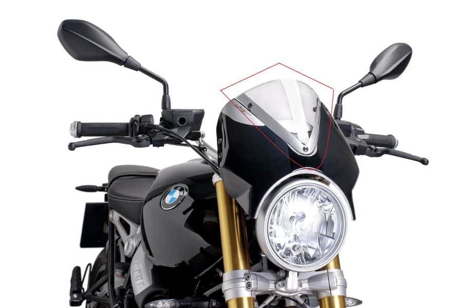 PUIG Retrovision Screen - BMW R NINE T 2014-24 - Motorcycle Performance Store