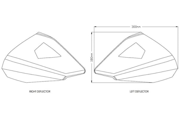 PUIG Upper Deflectors BMW R1250GS 2018-24 - Motorcycle Performance Store