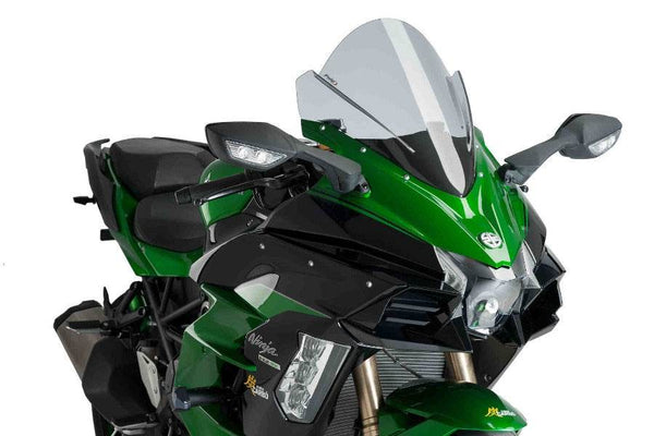 PUIG Z Racing Screen - KAWASAKI Ninja H2 SX 2018-22 - Motorcycle Performance Store