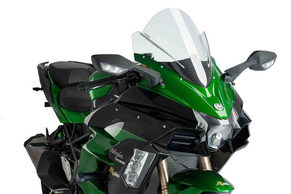 PUIG Z Racing Screen - KAWASAKI Ninja H2 SX 2018-22 - Motorcycle Performance Store