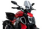 Puig Adjustable Touring Screen Ducati Diavel V4 2024-25 - Motorcycle Performance Store