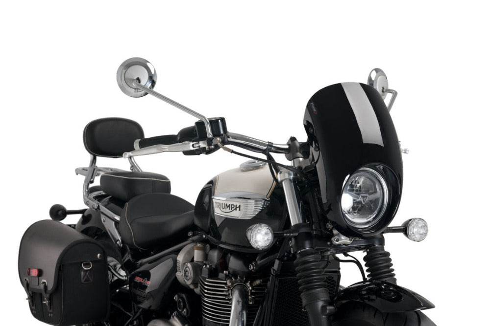Puig Anarchy Semi Fairing Triumph Bonneville Speedmaster 2018-25 - Motorcycle Performance Store