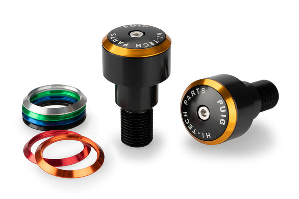 Puig Bar Ends - Balance 20mm with free Coloured Rings - Motorcycle Performance Store