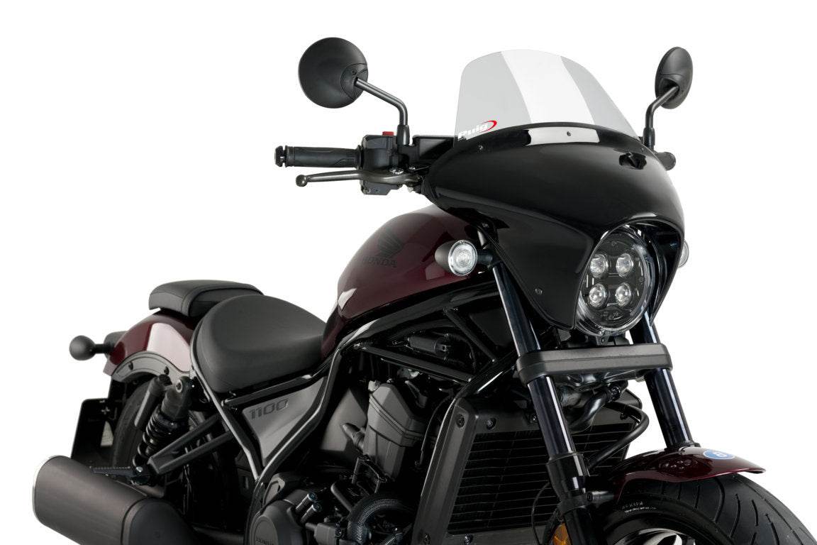 Puig Batwing SML Touring Screen Honda CMX 1100 Rebel 2021-25 - Motorcycle Performance Store