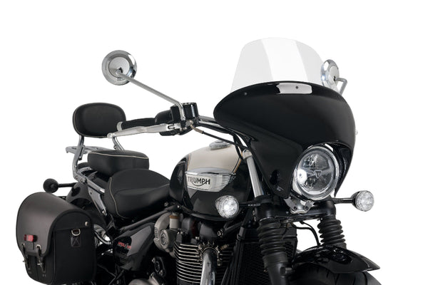 Puig Batwing Touring Screen Triumph Bonneville Speedmaster 2018-26 - Touring Batwing Semi Fairing