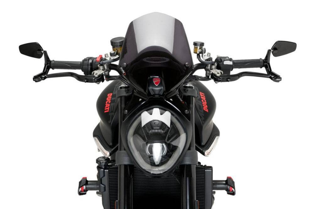 Puig Brake Lever Protector with Pro Mirror Kawasaki NINJA 125 2019-23 - Motorcycle Performance Store