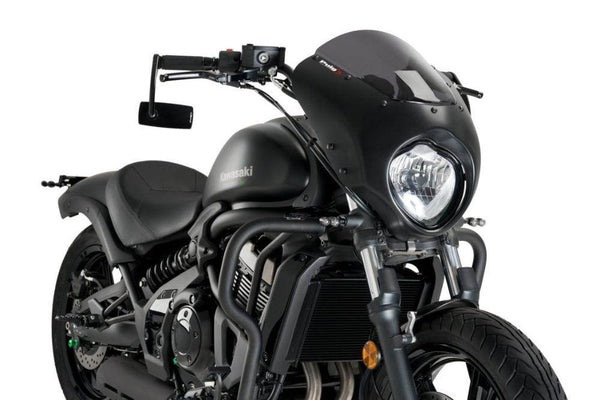 Puig Dark Knight Semi Fairing - Kawasaki VN650 Vulcan S 2015-25 - Motorcycle Performance Store