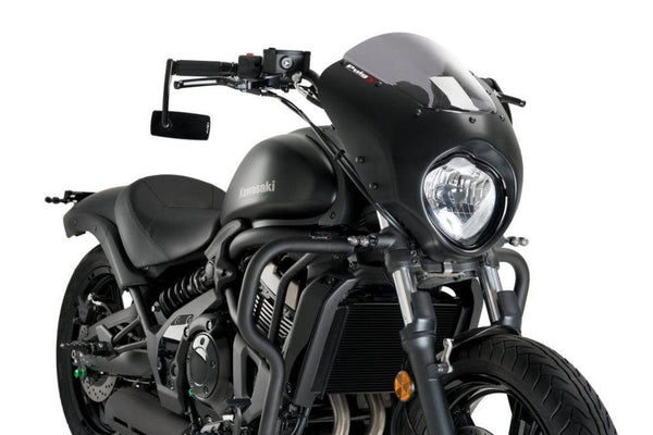 Puig Dark Knight Semi Fairing - Kawasaki VN650 Vulcan S 2015-25 - Motorcycle Performance Store