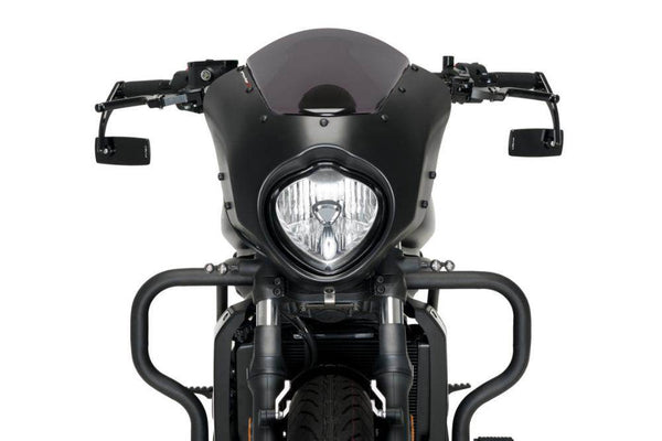 Puig Dark Knight Semi Fairing - Kawasaki VN650 Vulcan S 2015-25 - Motorcycle Performance Store