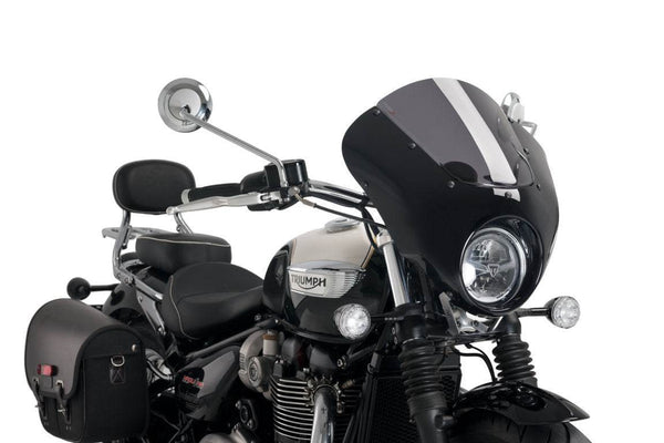 Puig Dark Night Semi Fairing Triumph Bonneville Speedmaster 2018-25 - Motorcycle Performance Store