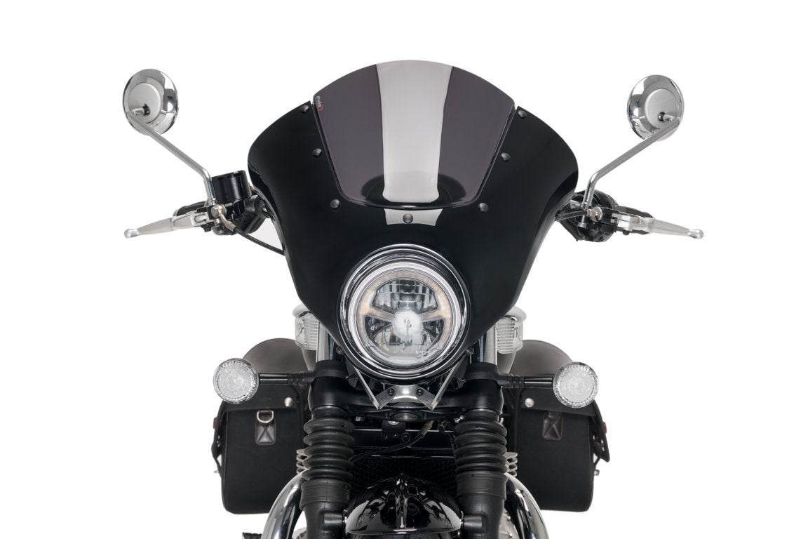 Puig Dark Night Semi Fairing Triumph Bonneville Speedmaster 2018-25 - Motorcycle Performance Store