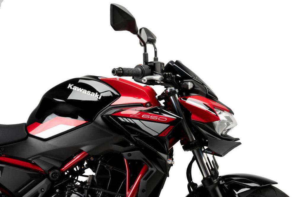 Puig Downforce Frontal Spoiler Kawasaki Z650 2021-25 - Motorcycle Performance Store
