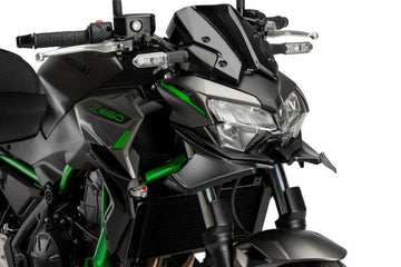 Puig Downforce Frontal Spoiler Kawasaki Z650 2021-25 - Motorcycle Performance Store