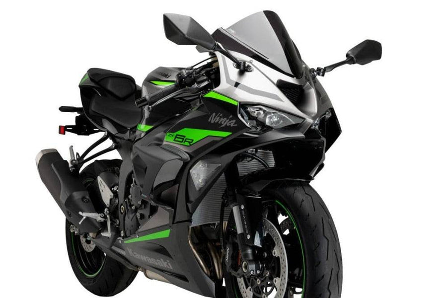 Puig Downforce Side Spoilers Kawasaki Ninja ZX-6R 2024-25 - Motorcycle Performance Store
