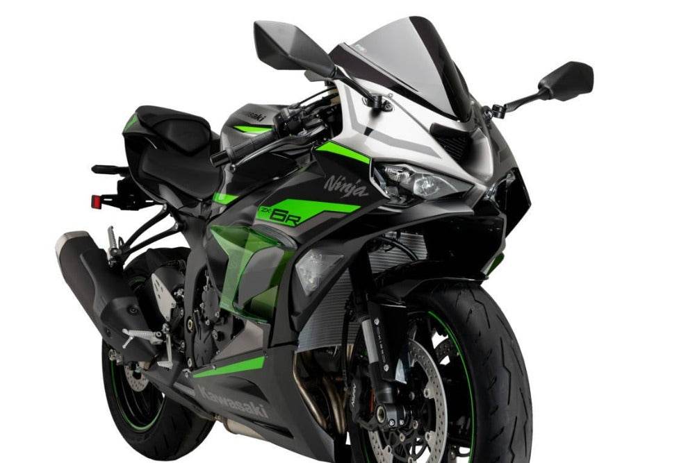 Puig Downforce Side Spoilers Kawasaki Ninja ZX-6R 2024-25 - Motorcycle Performance Store